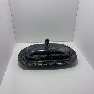 Elegant Silver Butter‎ Dish
